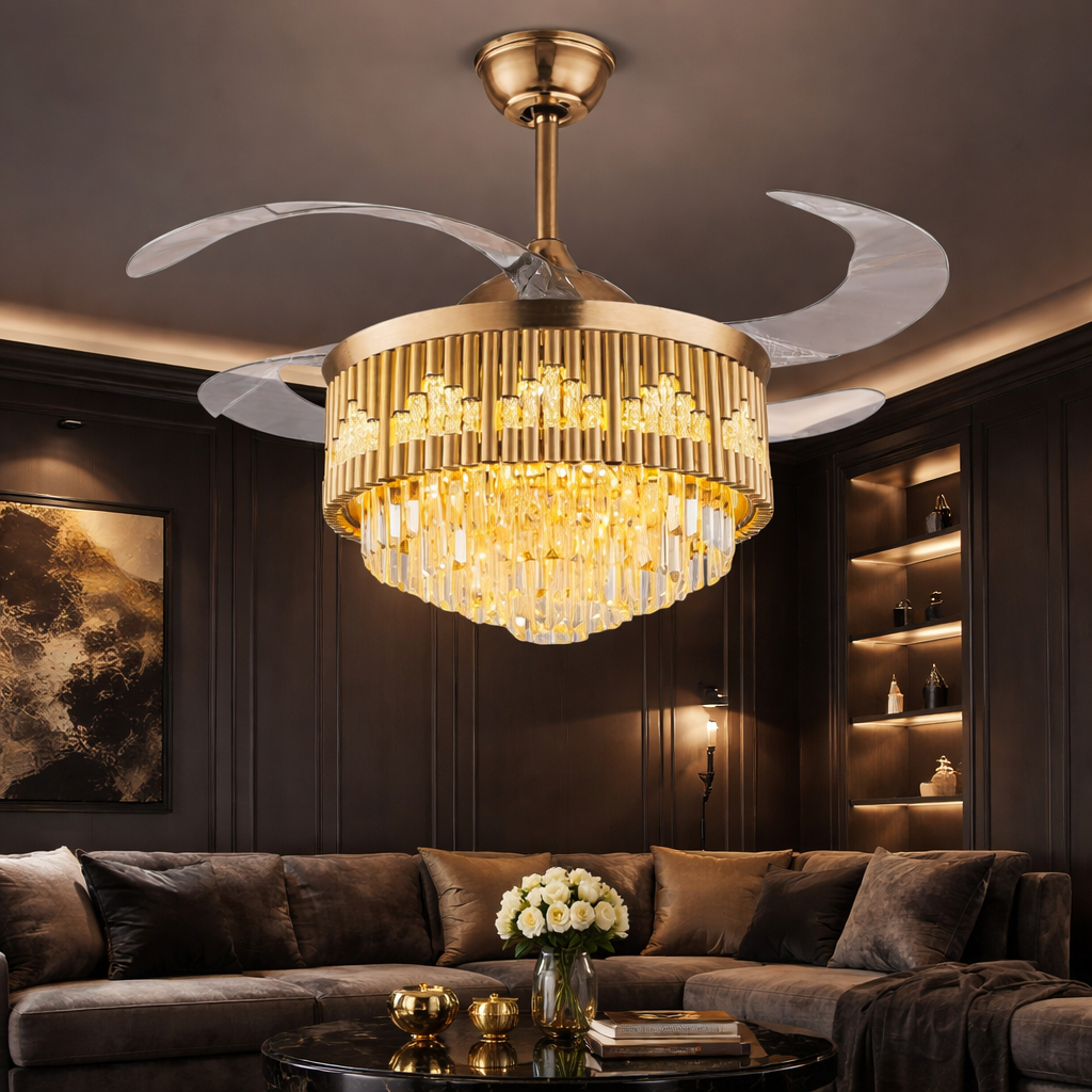 Goldrush Chandelier Fan